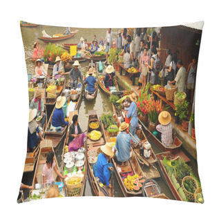 Personality  Amphawa Floating Market, Thailand Pillow Covers