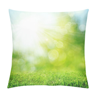 Personality  Under The Bright Sun. Abstract Natural Backgrounds Pillow Covers