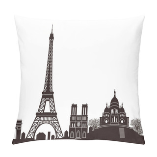 Personality  Paris Skyline Pillow Covers