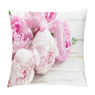 Personality  Fresh Bunch Of Pink Peonies Pillow Covers
