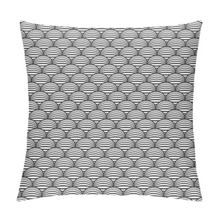Personality  Seamless Fish Scale Scallop Pattern Background Pillow Covers