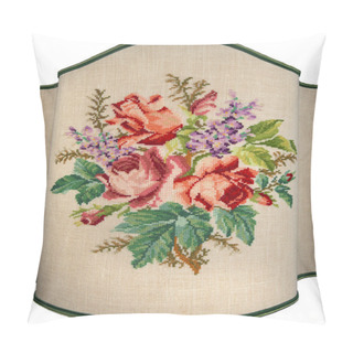 Personality  Vintage Embroidery - Roses Flowers And Leaves Pillow Covers