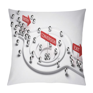 Personality  Marketing Conversion Funnel Pillow Covers