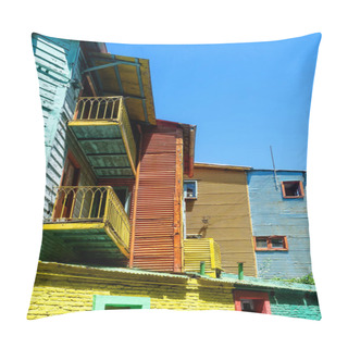 Personality  Colorful Houses On Caminito Area In La Boca, Buenos Aires, Argentina Pillow Covers