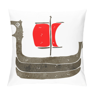Personality  Retro Cartoon Viking Ship Pillow Covers