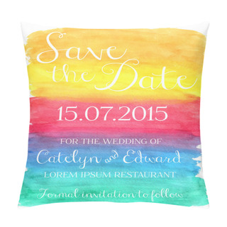 Personality  Save The Date Card Pillow Covers