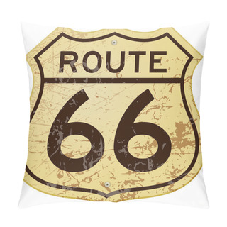 Personality  Rusty Route 66 Pillow Covers