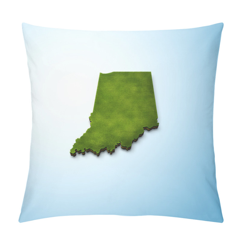 Personality  Indiana Map Pillow Covers