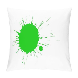 Personality Green Paint Splash Pillow Covers