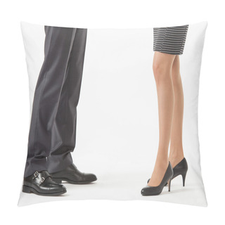 Personality  Unrecognizable Business People Legs Pillow Covers