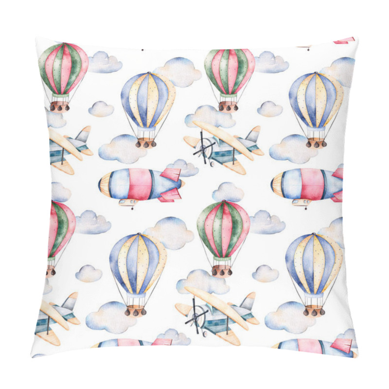 Personality  Seamless pattern with air balloons pillow covers