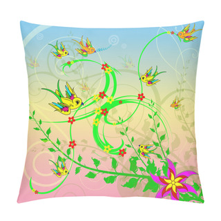 Personality  The Colourful Birds Pillow Covers