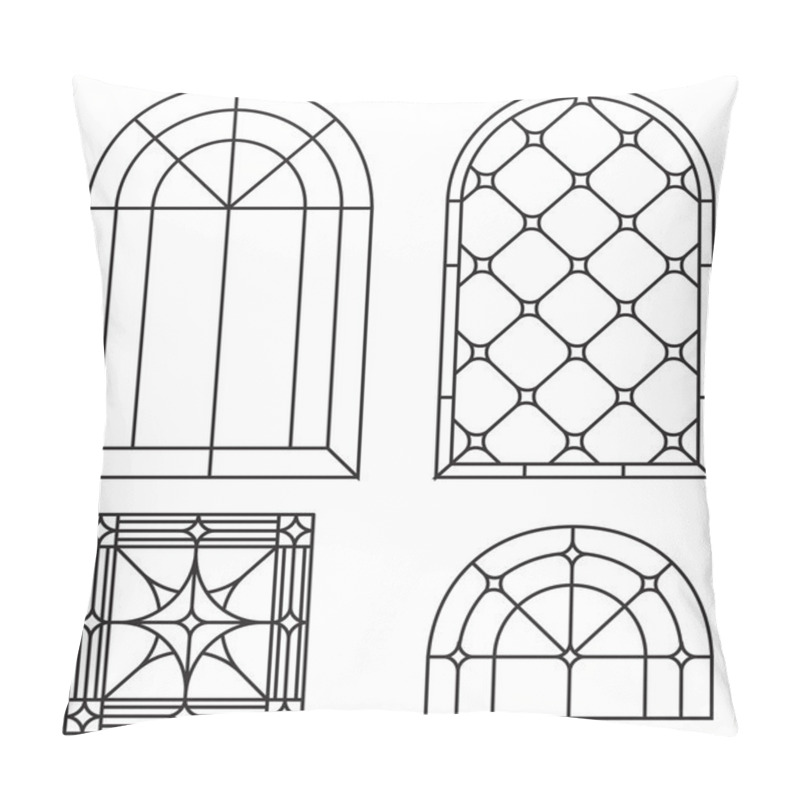 Personality  set of  stained glass window design pillow covers