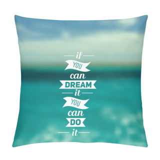 Personality  Travel Design. Ocean Backdrop. Pillow Covers