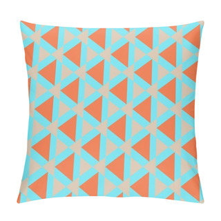 Personality  Modern Colorful Backdrop With Hexagonal Pattern Pillow Covers