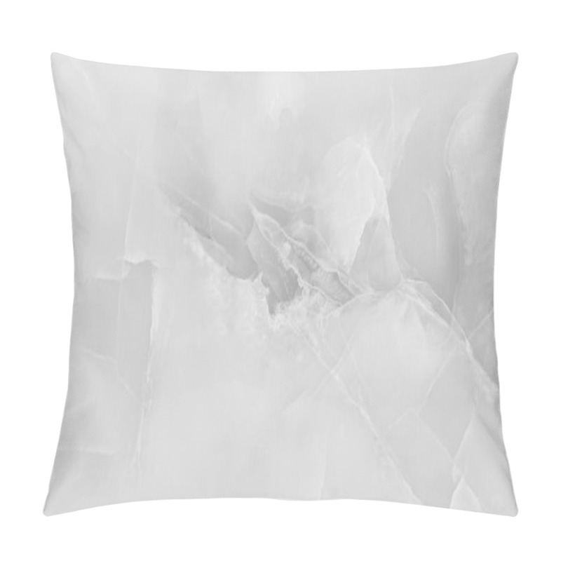 Personality  White Onyx Marble, White Marble Background, Use For Interior Design Pillow Covers
