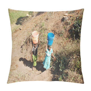 Personality  The Precious Water In The Region Of Kilolo, Tanzania Africa 34 Pillow Covers