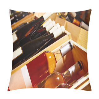 Personality  Wine Cellar From Mediterranean With Bottles Pillow Covers