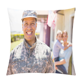 Personality  Soldier Returning Home Pillow Covers