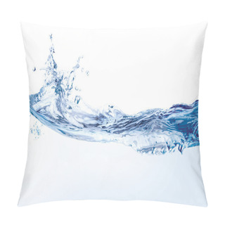 Personality  Water Splash Isolated On White Pillow Covers