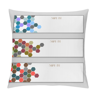 Personality  Set Of Three Banners Pillow Covers