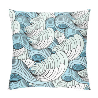 Personality  Graphic Texture Of The Waves Pillow Covers