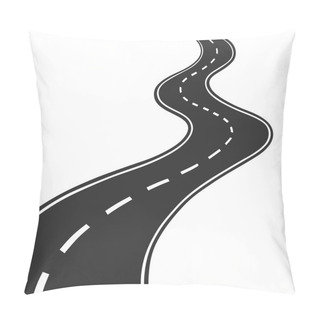 Personality  Empty Winding Road Pillow Covers