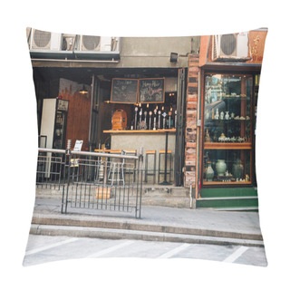 Personality  Vintage Bar On Hong Kong Street Pillow Covers