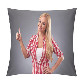 Personality  A Young Woman Pillow Covers