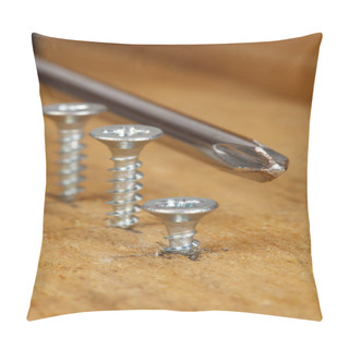 Personality  Screws  And Screwdriver Pillow Covers