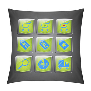 Personality  Sale Icons. Vector Vector  Illustration  Pillow Covers