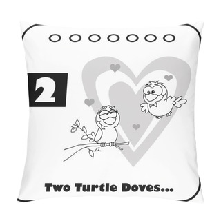 Personality  Christmas Calendar With Number 2 Pillow Covers