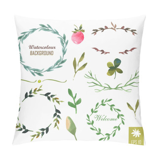 Personality  Watercolor Vintage Floral Set Pillow Covers