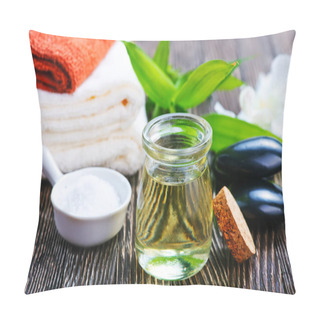 Personality  SPA Objects On A Table Pillow Covers
