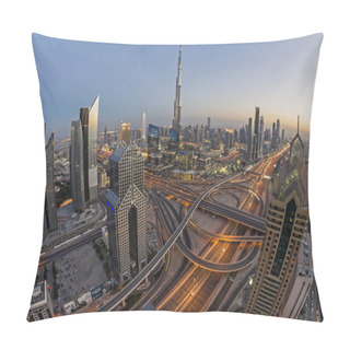 Personality  Dubai Skyline Pillow Covers