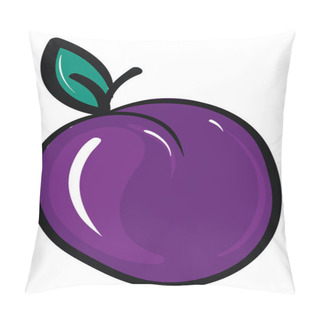 Personality  Flat Plum, Illustration, Vector On White Background. Pillow Covers