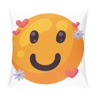 Personality  Emoji Smiling Hippie Culture Icon Pillow Covers