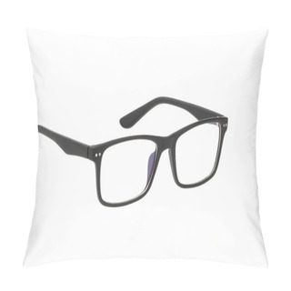 Personality  Glasses Isolated On White Background. Without Shadow Pillow Covers