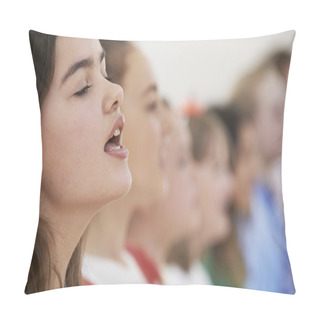 Personality  Group Of School Children Singing In Choir Together Pillow Covers