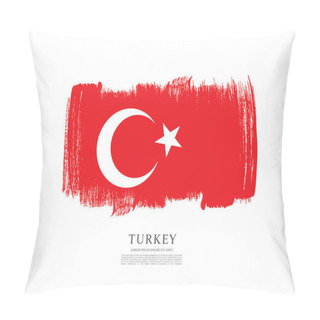 Personality  Flag Of Turkey Background Pillow Covers