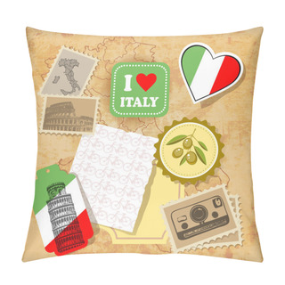 Personality  Italy Landmarks And Symbols Pillow Covers