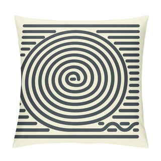 Personality  Striped Spiral Pillow Covers