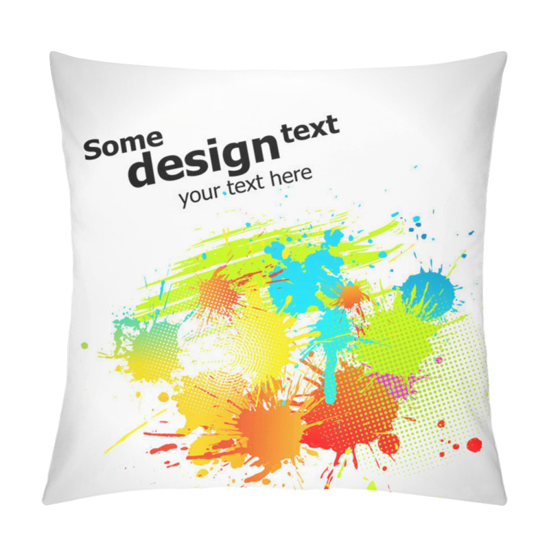 Personality  Abstract paint splash background pillow covers