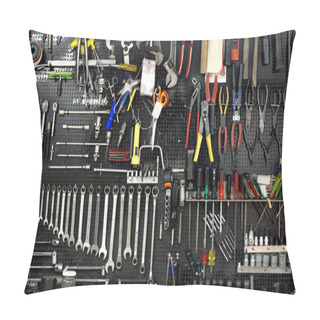 Personality  Wall With Tools Pillow Covers