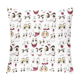 Personality  Face Expressions Pillow Covers