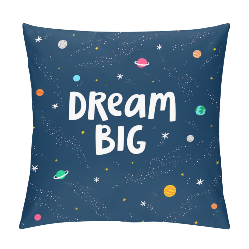 Personality  Dream big card pillow covers