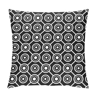 Personality  Seamless Pattern Of Circles And Rhombuses. Geometric Background. Vector Illustration. Good Quality. Good Design. Pillow Covers