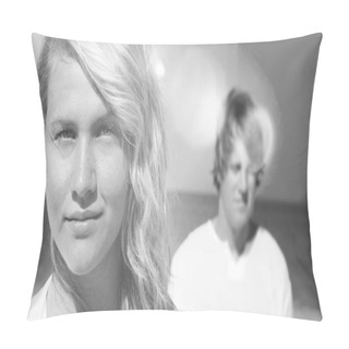 Personality  Beautiful Couple On The Beach Pillow Covers