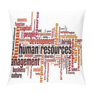 Personality  Human Resources Word Cloud Pillow Covers