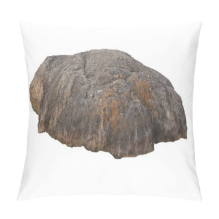 Personality  Rock Isolated On White Background Pillow Covers